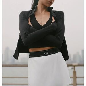 ALO NWT Yoga White Match Point Tennis Skirt